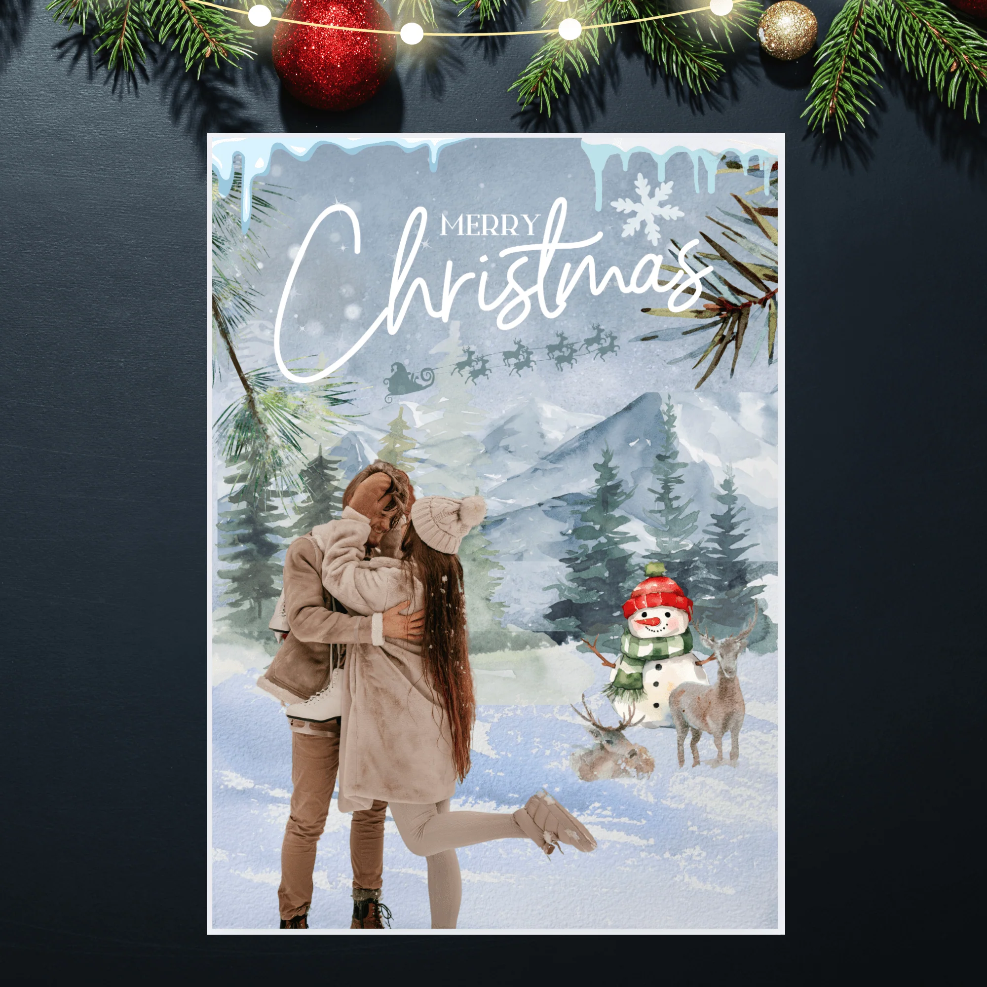 Editable Holiday Christmas Card Bundle โ 14 Festive Designs for Canva | Instant Download & Personalize - Image 5
